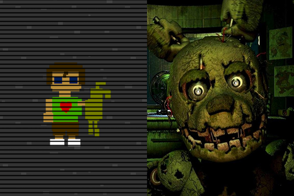 Спрингтрап в FNaF 4 и в FNaF 3