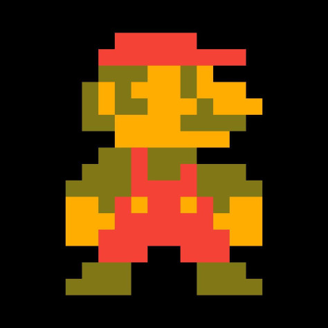 16×16 пикселей для Марио