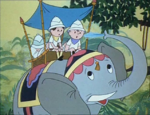 Кадр из мультфильма «Большое путешествие Болека и Лёлека», 1977 год