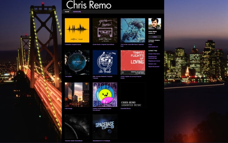 Дискография Криса Ремо на&amp;nbsp;bandcamp