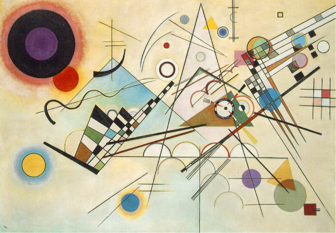 абстракционизм, собственно (Композиция VIII, Василий Кандинский, 1923)