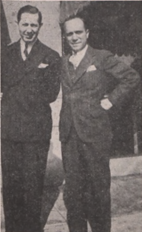 Ирвинг Бромберг (слева) в&amp;nbsp;1937 году.