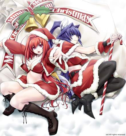Сумика и Мейя из Muv Luv - в новогоднем исполнении. 