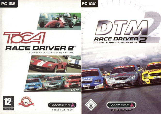 Слева направо: европейская и&amp;nbsp;немецкая обложка ToCA Race Driver 2. Вы&amp;nbsp;же заметили, как на&amp;nbsp;Audi справа поменялась ливрея?