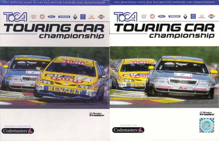 Слева направо: европейская и&amp;nbsp;немецкая обложки TOCA Touring Car Championship