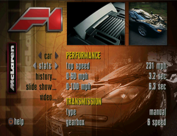 Кстати, в&amp;nbsp;игре максимальная скорость McLaren F1&amp;nbsp;— 231 mph (около 372 км/ч)