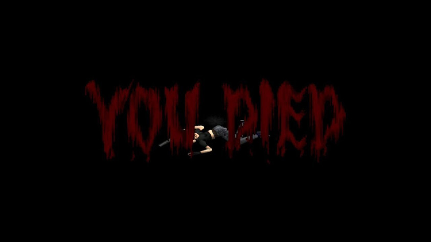 Экран поражения в&amp;nbsp;Resident Evil 1996&amp;nbsp;г