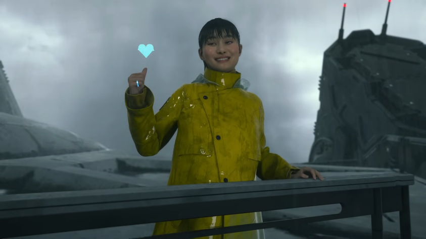 Сиори Куцуна в&amp;nbsp;Death Stranding 2: On&amp;nbsp;the Beach.