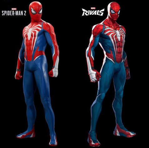 Сравнение костюмов Человека-Паука от&amp;nbsp;Insomniac в&amp;nbsp;Marvel’s Spider-Man 2 и&amp;nbsp;Marvel Rivals.