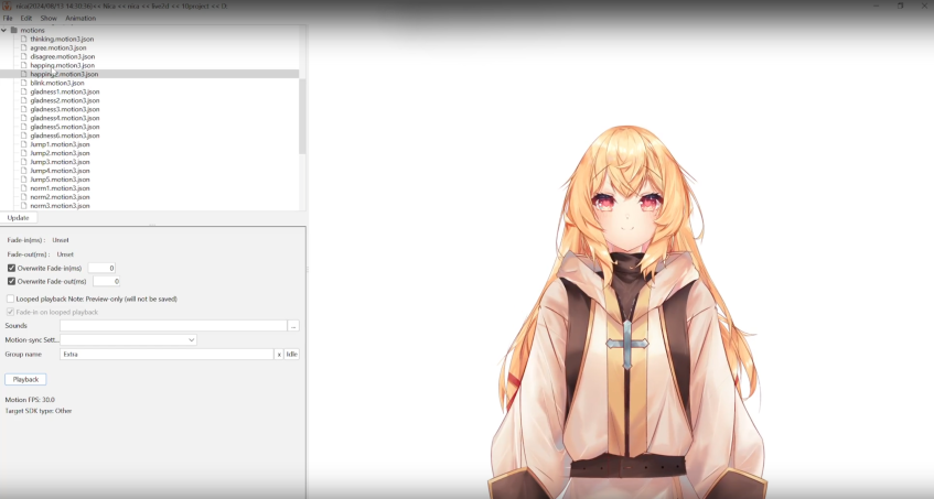 Работа русского разработчика AL Studio в live2d cubism