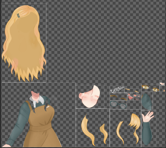 Слои спрайта из psd