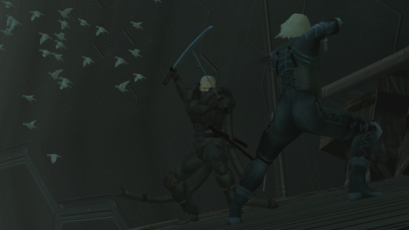 Райден против Солидус Снейка в&amp;nbsp;финале MGS&amp;nbsp;2.