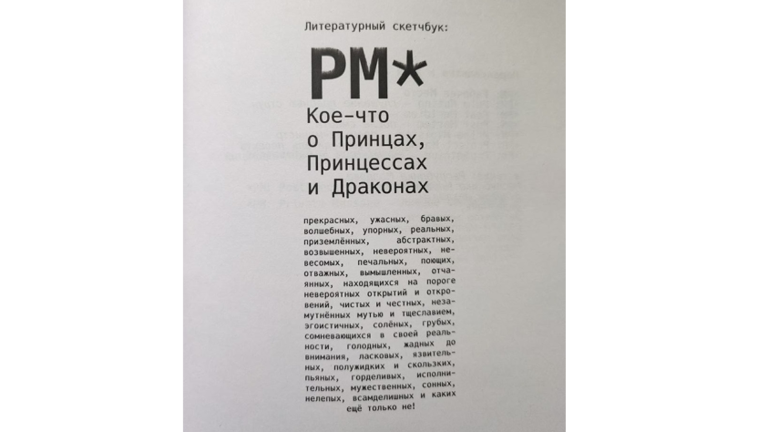 Литературный скетчбук