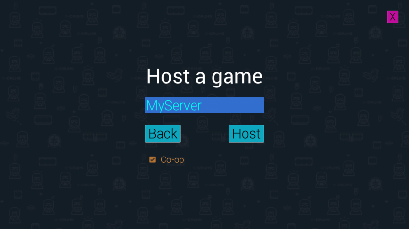 X-Drums 2.0 Host Menu