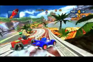 Sonic & SEGA All-Stars Racing: Геймплей (Соник)