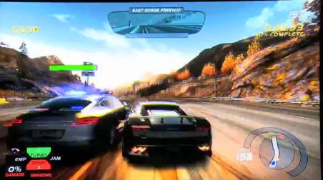 Need for Speed: Hot Pursuit: Геймплей (East Gorge Freeway)