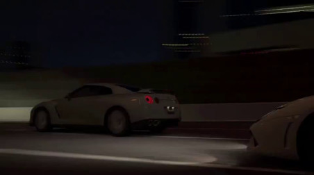 Gran Turismo 5: Геймплей (GT-R ночью)