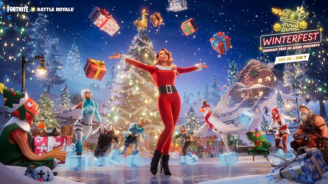 В Fortnite из глыбы льда оттаяла Мэрайя Кэри &mdash; начался зимний фестиваль
