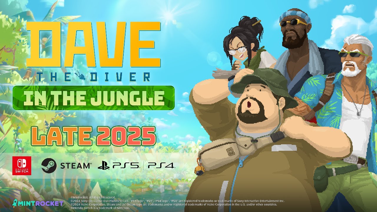 Дополнение In the Jungle для Dave the Diver выйдет в конце 2025-го