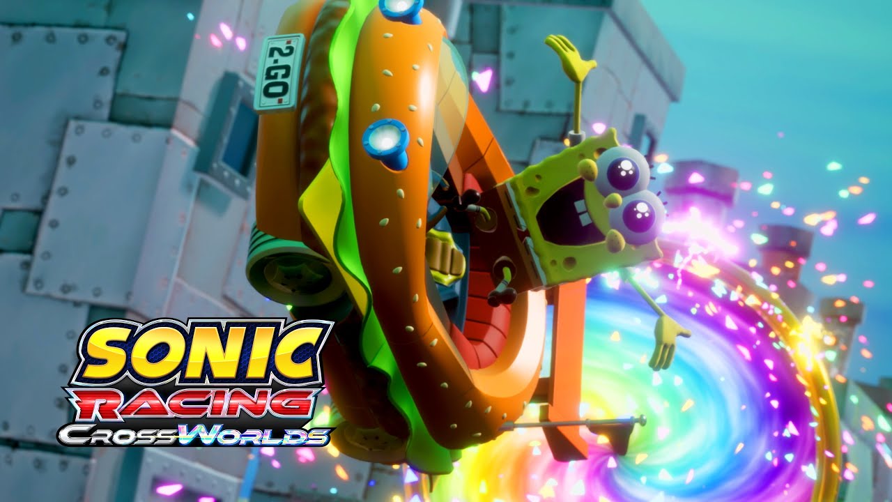 Губка Боб обгоняет Соника в трейлере дополнительных персонажей Sonic Racing: CrossWorlds