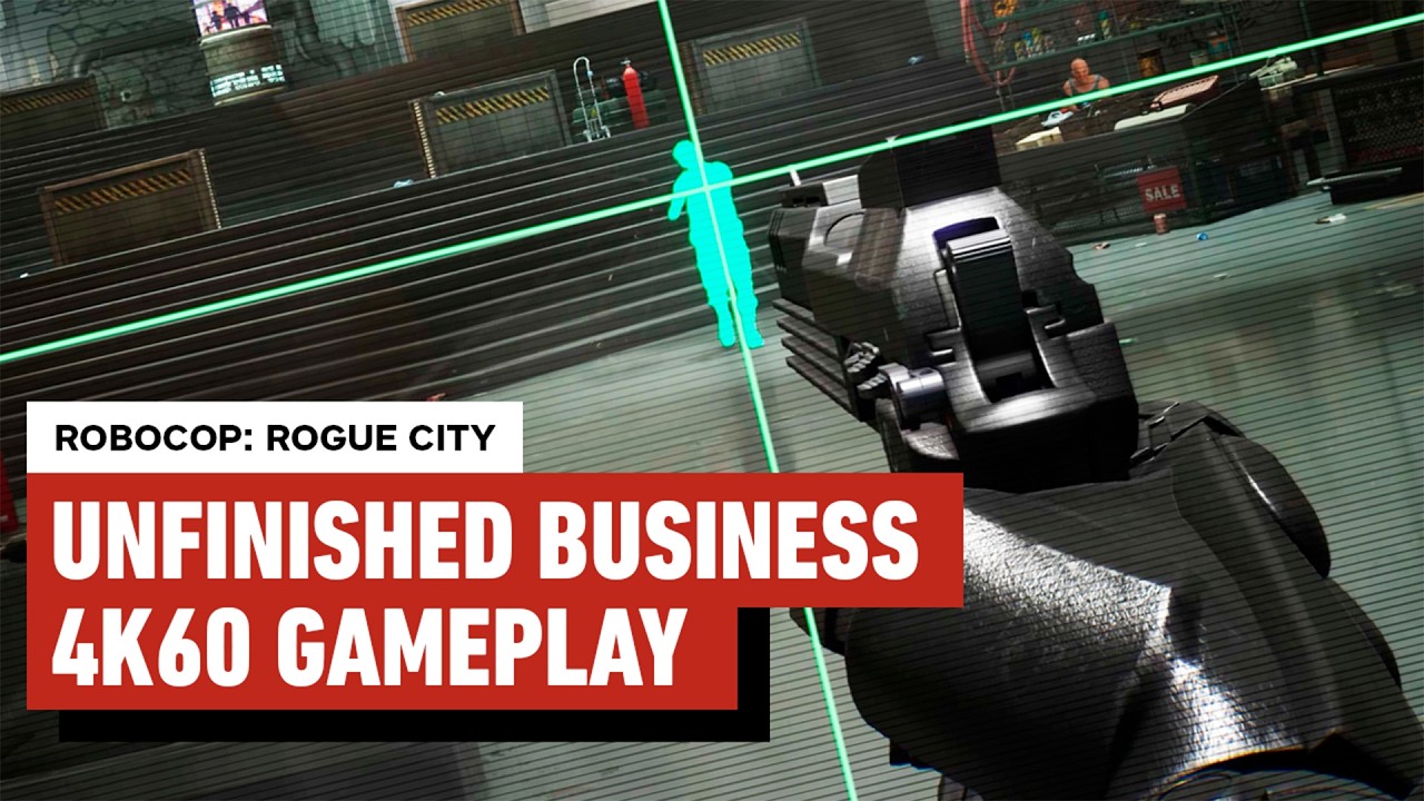 Робокоп разносит наёмников в геймплейной демонстрации RoboCop: Rogue City - Unfinished Business